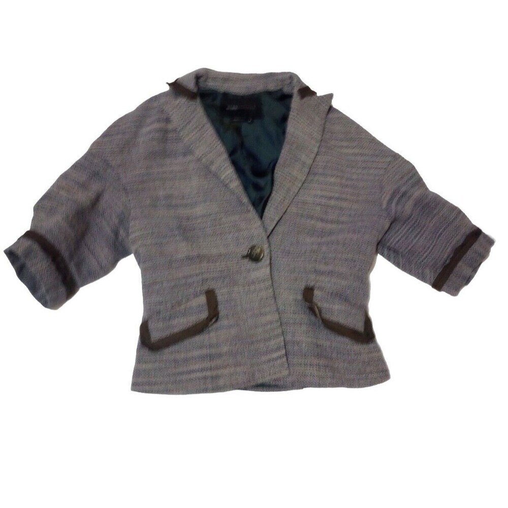 BCBG Maxazria Coat Womens Size S Blazer Jacket 100% Silk Lined  Button Closure
